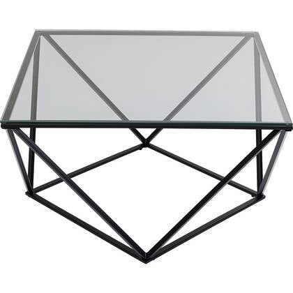 Kare Design Cristallo Salontafel 80x80cm Zwart