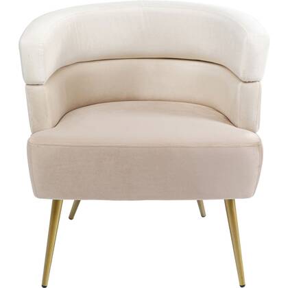 Kare Design Sandwich Fauteuil fluweel creme Beige