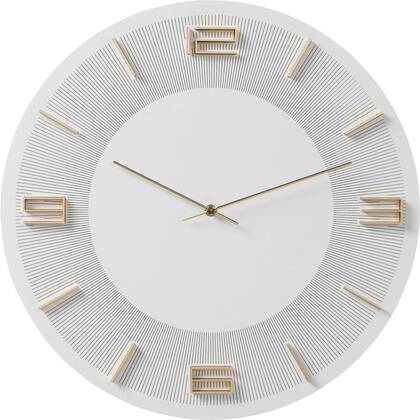 Wandklok Leonardo Wit|Gouden Kare Design