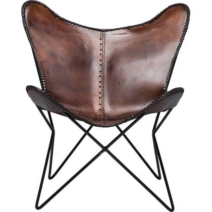 Kare Design Butterfly Fauteuil Bruin