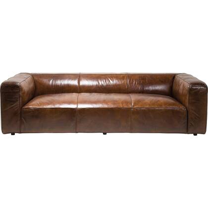 Sofa Cubetto leer 260cm Kare Design Bruin