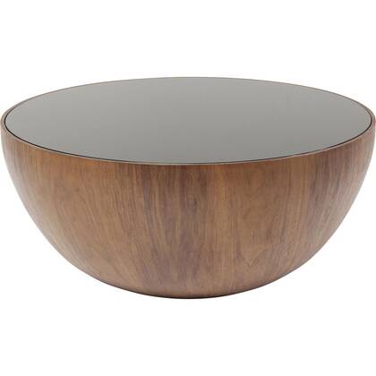 Kare Design Tear Drops Salontafel walnoot 80cm Messing