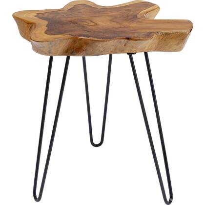 Bijzettafel Aspen Nature 50x50cm Kare Design Messing