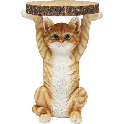 Bijzettafel Animal kat Kare Design Oranje