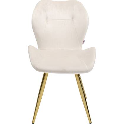 Kare Design Viva stoel - fluweel - creme Beige