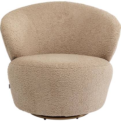 Kare Design Carella Draaifauteuil Bruin