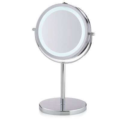 Kela - Spiegel met Verlichting, Draaibaar, Ø 13 cm - Kela | Tio Zilver