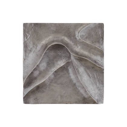 PTMD Gihan Nickle Casted Alu Wall Panel Wave Lines M Zilver