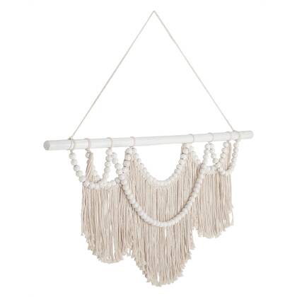 MUST Living Wall Decor Boho Chic,50x100x3 cm Wit