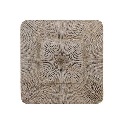 PTMD Dishita Cream Square Mdf Wall Panel Ribbed Small Beige