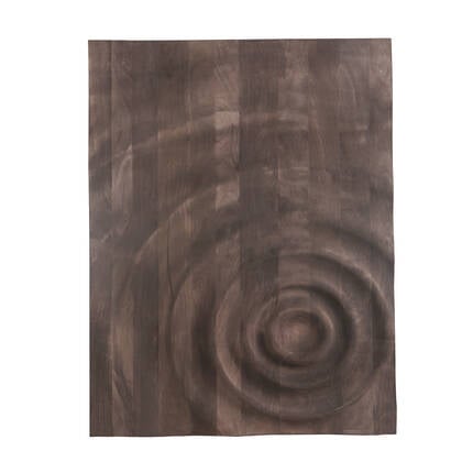 PTMD Mattin Brown Mango Wood Circle Wall Panel Rect Bruin