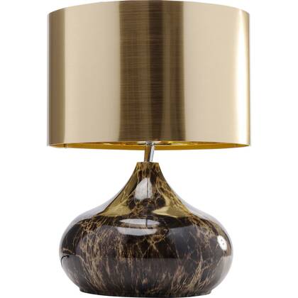 Kare Design Mamo Deluxe Tafellamp en goud 42cm Bruin