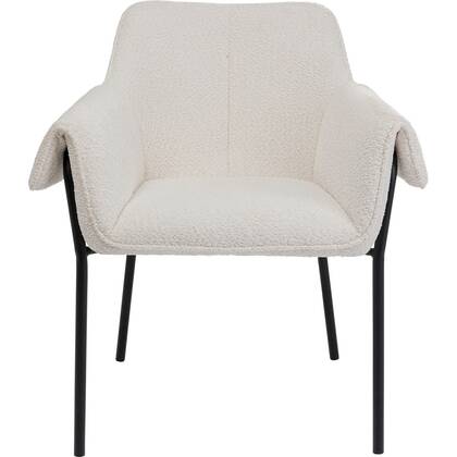 Kare Design Bess Stoel met armleuningen creme Beige