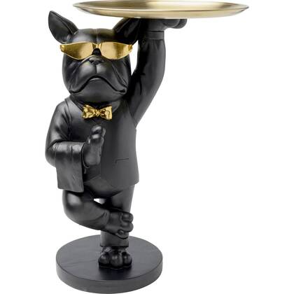 Bijzettafel butler bulldog Kare Design Zwart