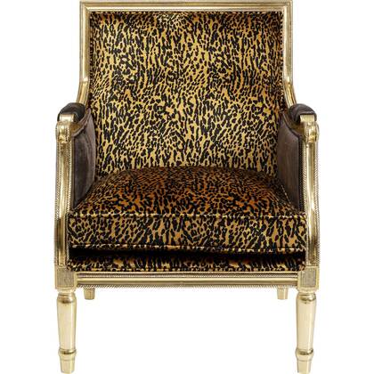Kare Design Regency Fauteuil luipaard Bruin