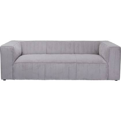 Sofa Cubetto Cord 3-Zits licht Kare Design Grijs