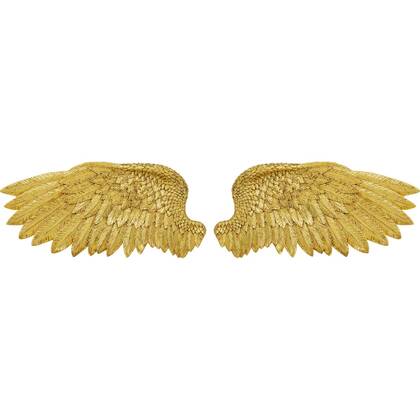 Wanddecoratie vleugels (2|Set) Kare Design Goud