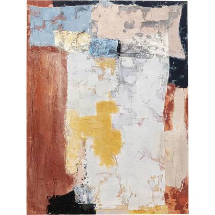 Kare Design Art Splash Schilderij 90x120cm Oranje
