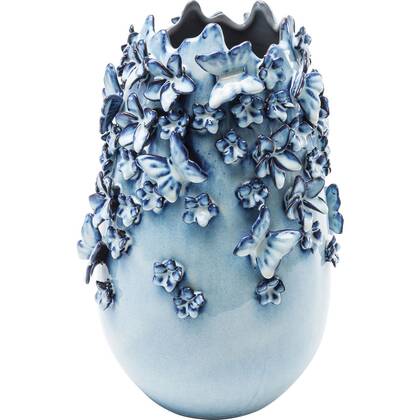 Vaas Vlinders licht 35cm Kare Design Blauw