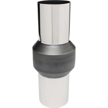 Vaas Vesuv 51cm grijs en Kare Design Zilver