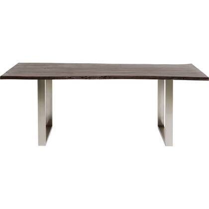 Kare Design Harmony Eettafel walnoot chroom 180x90cm Messing