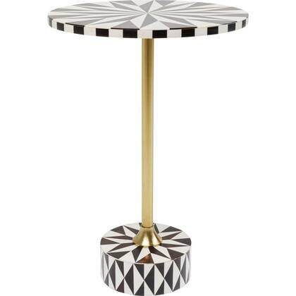 Bijzettafel Domero Star wit 40cm Kare Design Bruin