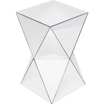 Bijzettafel Luxury Triangle Kare Design Zilver