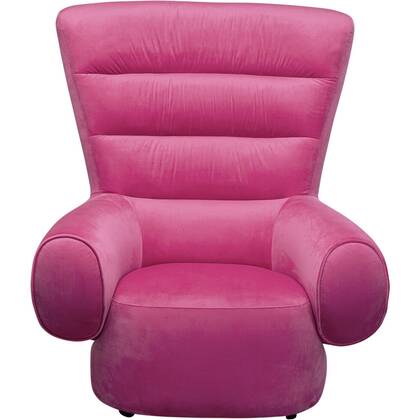 Kare Design Sweep Fauteuil fluweel Roze