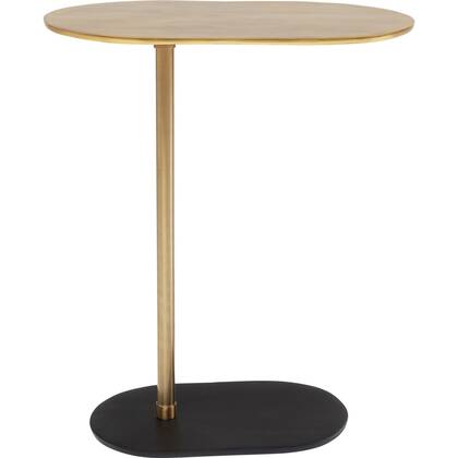 Bijzettafel Slide zwart en Kare Design Goud