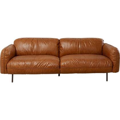 Sofa Calgary 3-Zits braun Kare Design Bruin