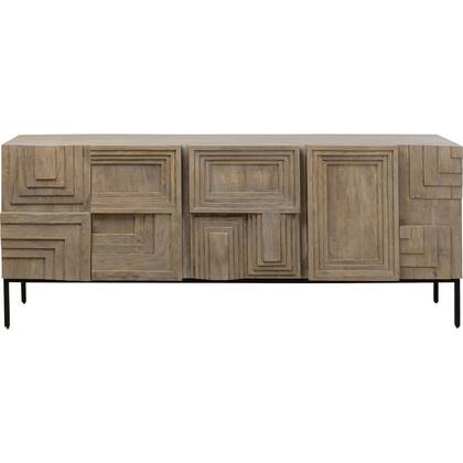 Kare Design Figaro Dressoir 5 deuren Messing