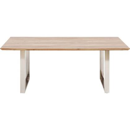 Kare Design Symphony Eettafel acacia chroom 180x90cm Messing