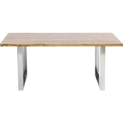 Kare Design Jackie Eettafel eik chroom 160x80cm Messing