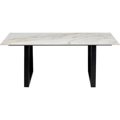 Kare Design Eternity Eettafel wit en 180x90cm Zwart