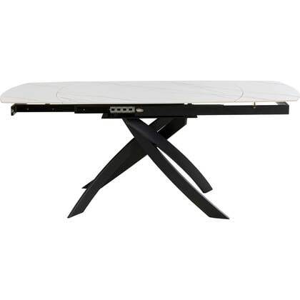 Kare Design Twist Uitschuifbare Eettafel 180x90cm Wit