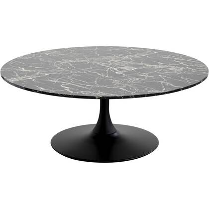 Kare Design Schickeria Salontafel 110cm marmerprint Zwart