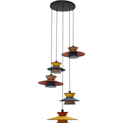 Kare Design Riva Hanglamp 5 kap Multicolor