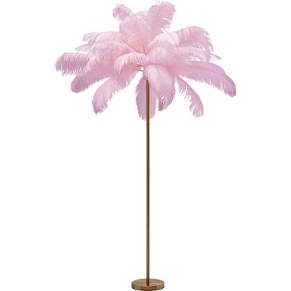 Kare Design Vloerlamp 165cm veren Roze