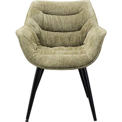 Kare Design Thelma Stoel met armleuningen melange Groen