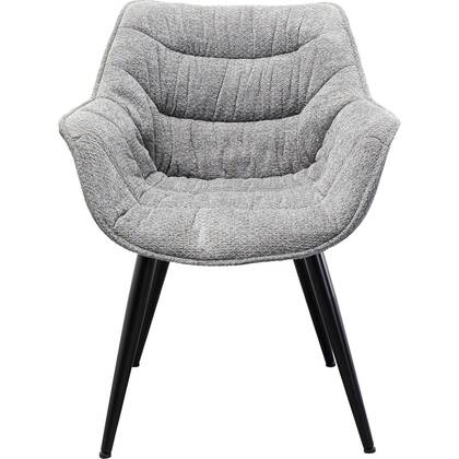 Kare Design Thelma Stoel met armleuningen melange Grijs