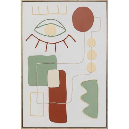 Kare Design Art Eye Schilderij links 62x92cm Multicolor