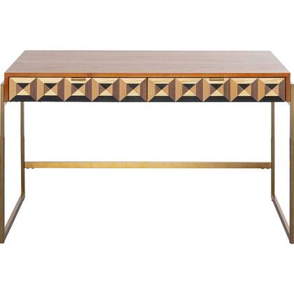 Kare Design Silencio Bureau 120x59cm Messing