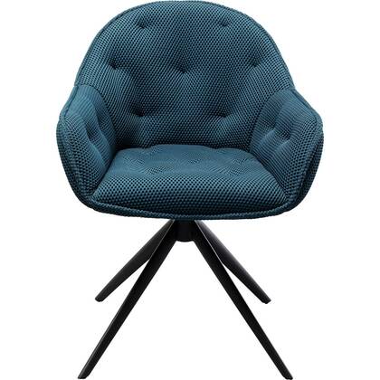 Kare Design Carlito Mesh draaistoel - Blauw