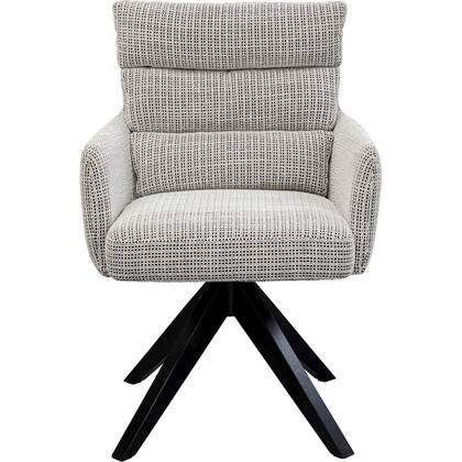 Kare Design Boss draaistoel armleuningen - en wit Zwart