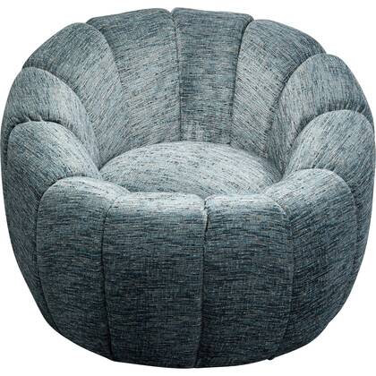 Kare Design Fiori Draaifauteuil Blauw