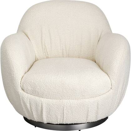 Kare Design Nube Draaifauteuil boucle creme Beige