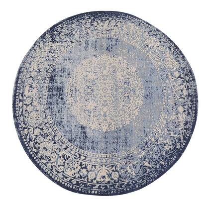 Vloerkleed Laury Ø200cm Kare Design Blauw