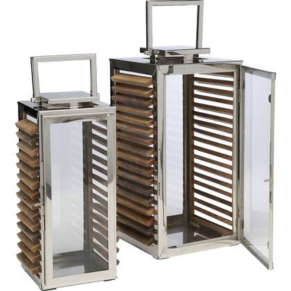 Lantaarn Lamella (2|set) Kare Design Zilver
