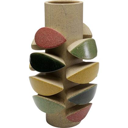 Vaas Foglie 40cm Kare Design Multicolor