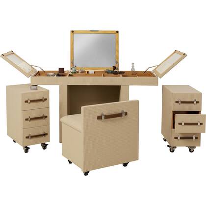 Make-up tafel Venezia op wielen Kare Design Beige